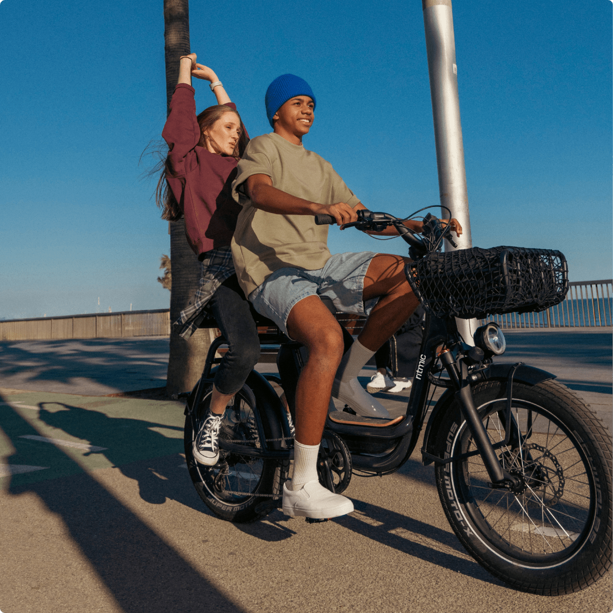 Ritmic Duo - vélo électrique cargo biplace - ElwingStandardGris charbon