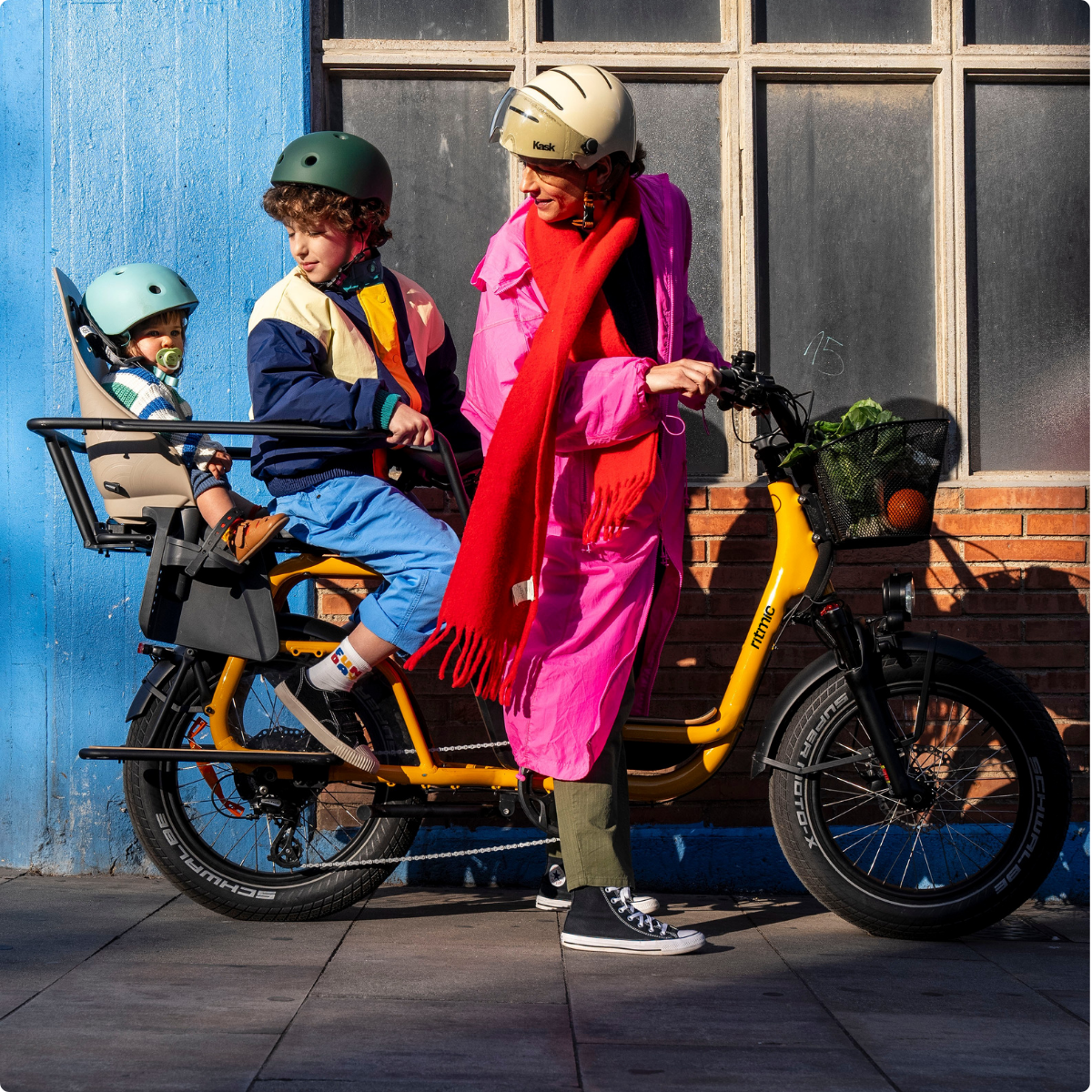 Ritmic Jumbo - vélo électrique cargo longtail - ElwingStandardJaune Ambré #couleur_jaune-ambre