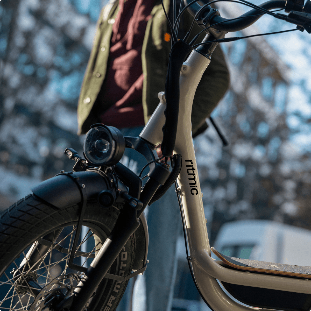 Ritmic Solo - vélo électrique cargo compact - ElwingStandardBlanc perlé