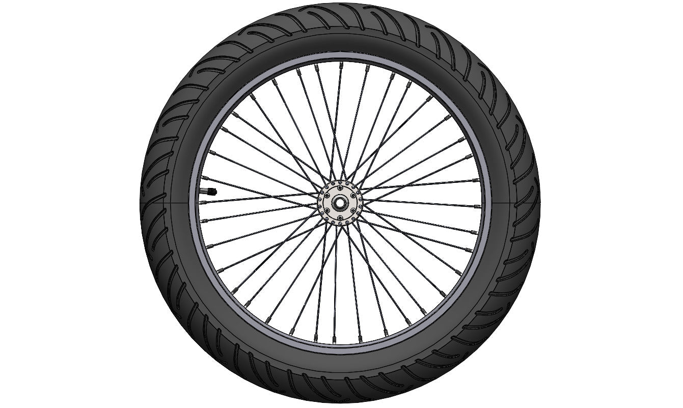 Roue avant avec pneu monté pour Yuvy 3 - Ritmic