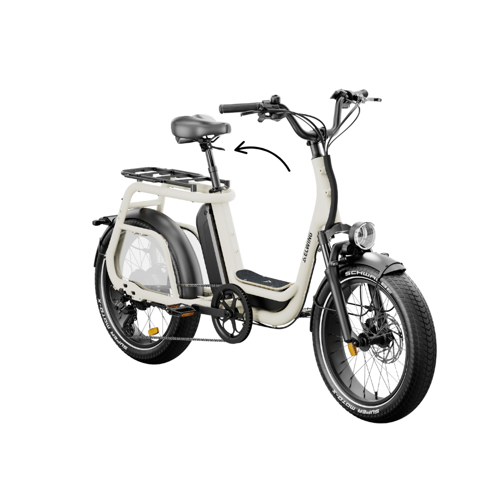 Tige de selle télescopique avec poignée - Elwing