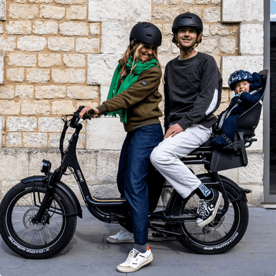 Ritmic Duo - vélo électrique cargo biplace - ElwingStandardGris charbon 