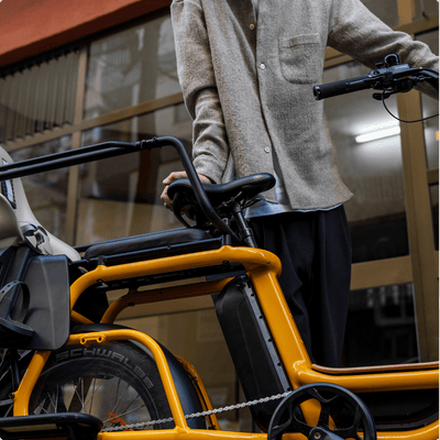 Ritmic Jumbo - vélo électrique cargo longtail - ElwingStandardJaune Ambré #couleur_jaune-ambre