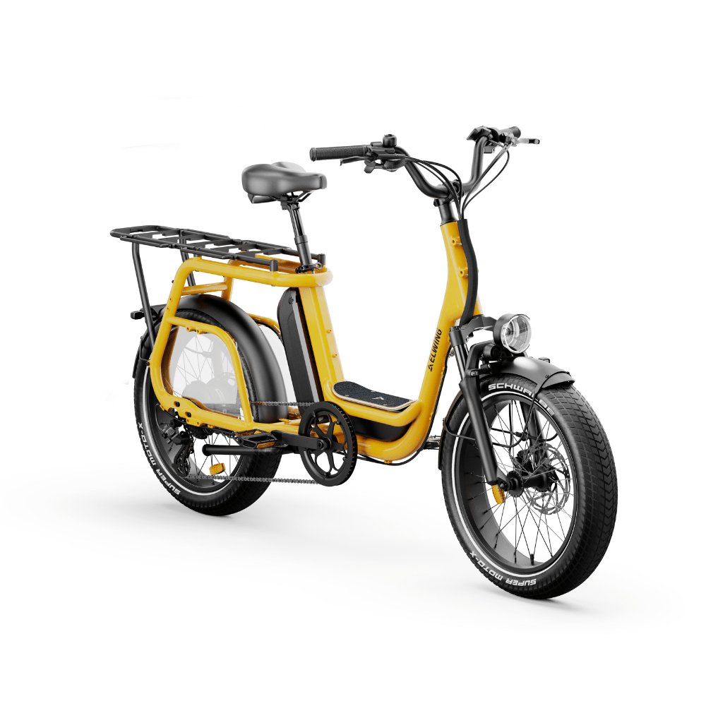 Ritmic Jumbo - vélo électrique cargo longtail - ElwingStandardJaune Ambré #couleur_jaune-ambre